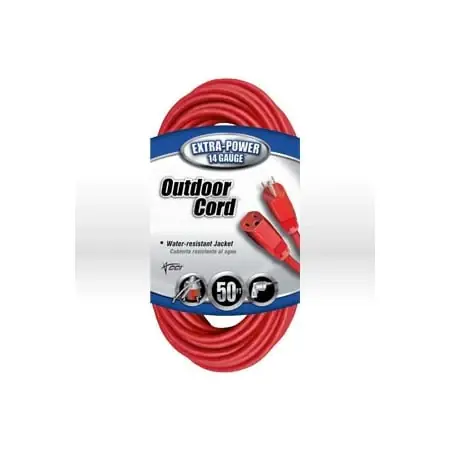 Coleman Cable 2408 Extension Cord 14/3 Sjtw 50 Feet 15 Amps 125 VAC Deal