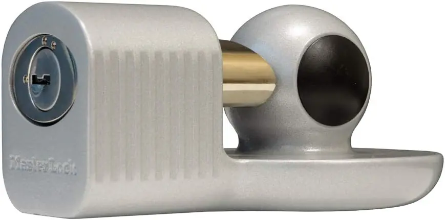 Top Rated Master Lock 377KA Trailer Hitch Lock Weather Resistant Automotive Hitch Lock with Keys