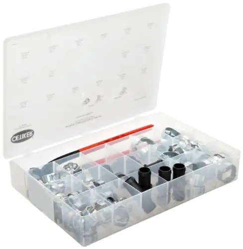 Oetiker 18500116 Construction Kit (2-Ear Clamps, zinc Plated with Standard jaw Long Handle Pincers) Time-Limited