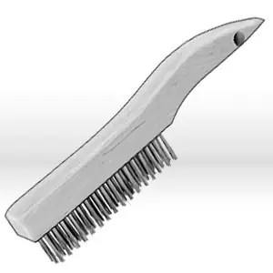 JAZ 80410 Hand Scratch Brush Shoe Handle 4 Rows Steel Next Day Delivery