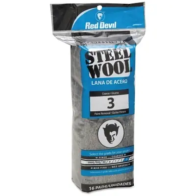Clearance Red Devil 316 Steel Wool Course #3 16 PK
