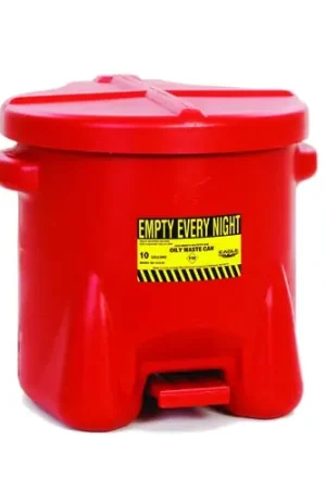 Eagle 935FL Polyethylene Oily Waste Can 10 gal Red Fast Shipping