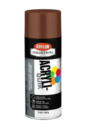 Final Sale Krylon K02501 Industrial 5-Ball Int/Ext Leather Brown,16 oz