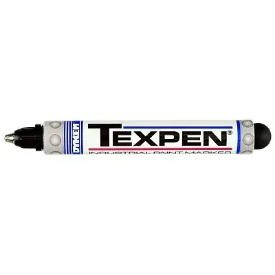 DYKEM 16033 TEXPEN Industrial Steel Ball Tip Paint Marker Black 3/32 in Medium Clearance
