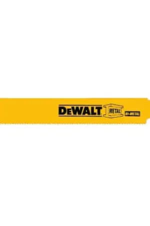 Final Sale Dewalt DW4811B 6 18 TPI Straight Back Bi Metal Reciprocating Saw Blade for Metal Cutting 100 Pack