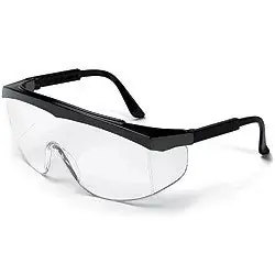 Premium MCR Safety SR14R Swagger Safety Glasses Clear Frame Fire Mirror Lens