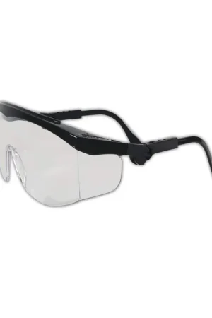 Best Price MCR Safety TK110 Tomahawk Single Lens Safety Glasses With Side Shields, Wrap Around, Clear Polycarbonate Lens