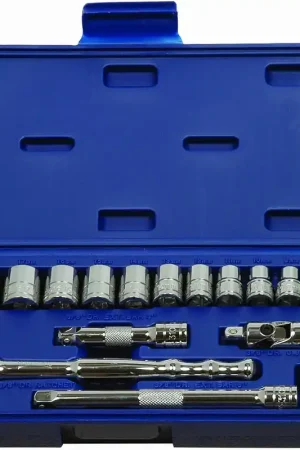 In Demand Williams 50665 16-Piece Drive Socket and Drive Tool Set With Compact Case - 6 Point Metric