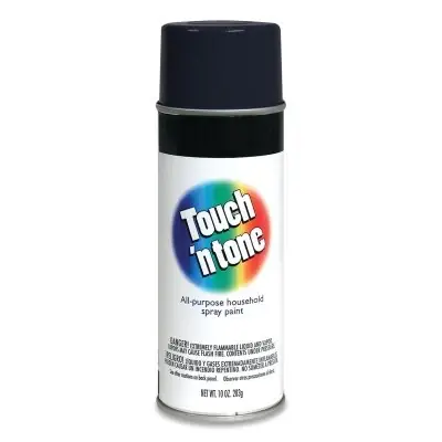 Rust-Oleum 55275830 Touch 'n Tone Spray Paint 10 oz Black Flat Brand New
