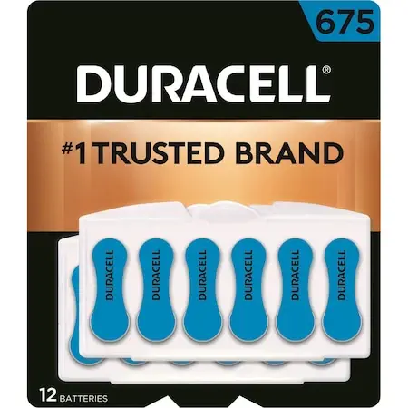 Duracell DA675B6ZM09 Easy Tab Hearing Aid Battery 675 Latest