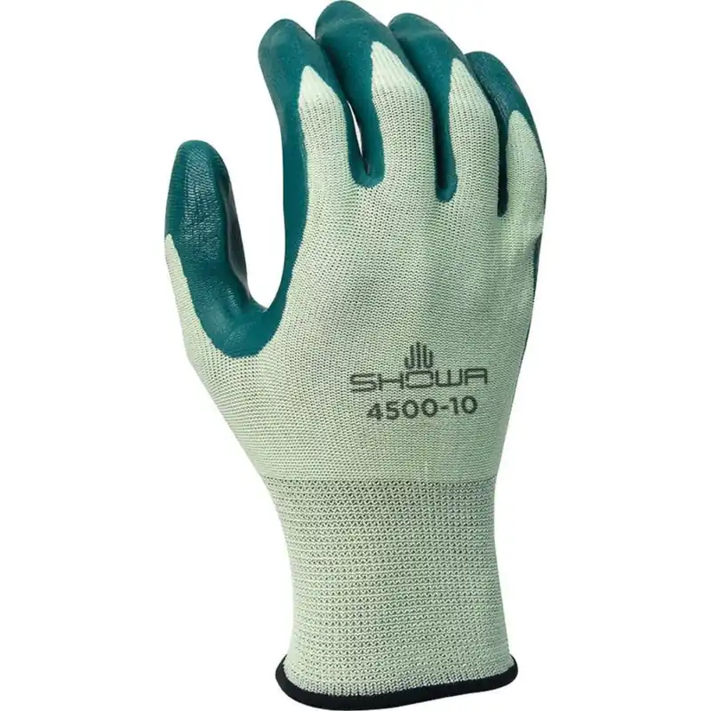 Discount SHOWA 4500-07 Nitri-Flex Lite Nitrile Coated Gloves Size 7 Green