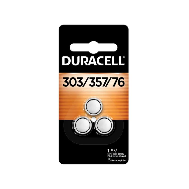 Duracell D303/357B3PK D303/D357 Button Battery Silver Oxide 3PK Limited Time