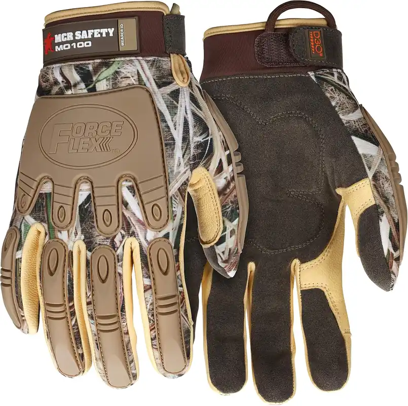 New Release MCR Safety MO100M ForceFlex Multi-Task Glove Touchscreen Fingertips Impact Crush Resistant TPR Medium