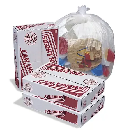 Bargain All-Pro MR24330MC Premium Hdpe Can Liner 12-16 Gal 8Mic Natural 1000/Box