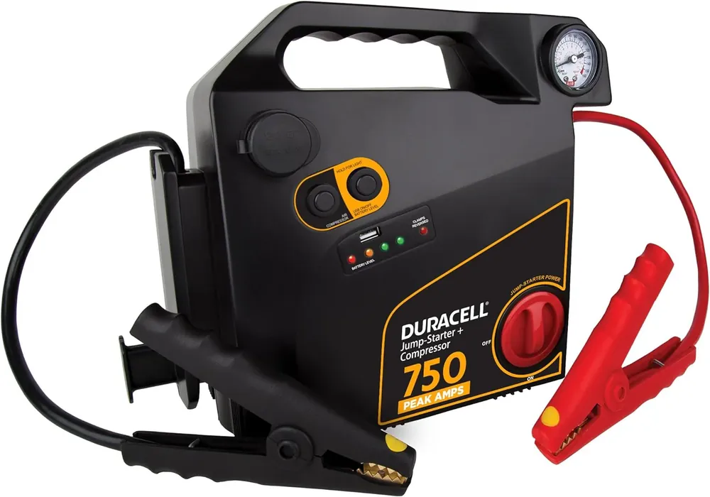 Latest Duracell DRJS20C Portable Emergency Jumpstarter 750 Peak Amps