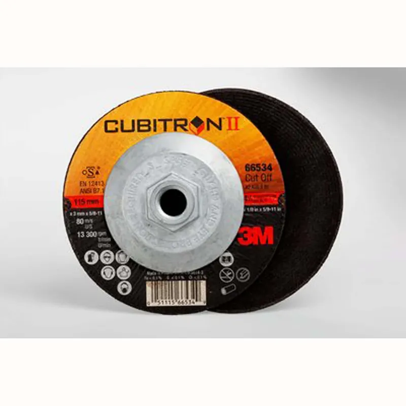 Certified 3M 60440282535 Cubitron II Cut -Off Wheel Quick Change 66534 - T27 4.5in x .125in x 5/8 -11in