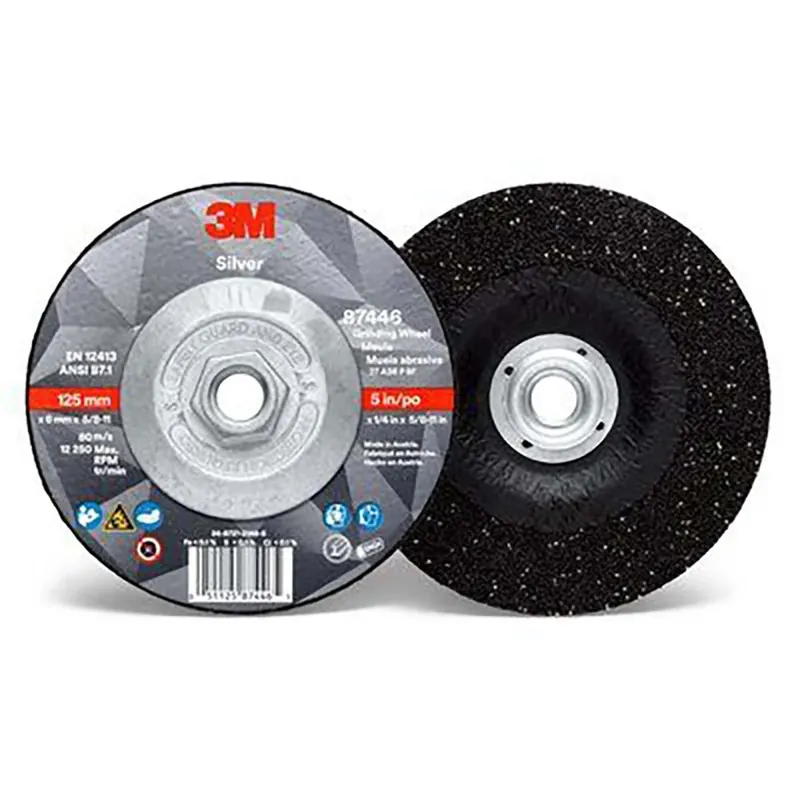 Luxury 3M 60440317331 Silver Depressed Center Grinding Wheel 87446 - T27 Quick Change - 5 x 1/4 x 5/8 -11 in