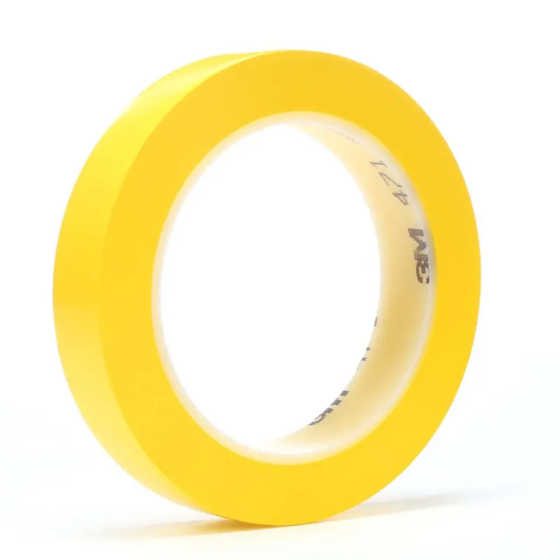 3M 70006033362 Vinyl Tape 471 Yellow - 1/4 in x 36 yd 5.2 mil - 144 per case Bulk One Day Deal
