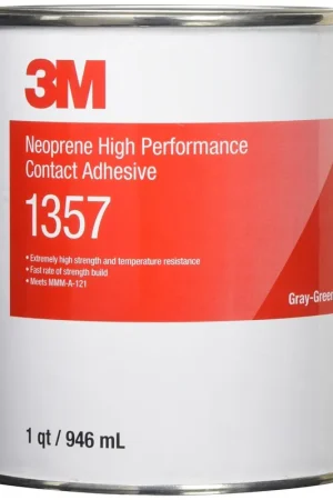 Express Delivery 3M 62135765303 Neoprene High Performance Contact Adhesive 1357 Gray-Green 1 Quart Can