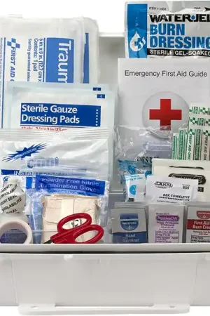 First Aid Only 90562 25 Person First Aid Kit, 89 Pieces, Weather Proof Case Trending