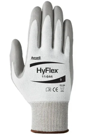 Ansell 11-644-9 HyFlex Size 9 Plastic Cut Protection Glove in Grey New Arrival