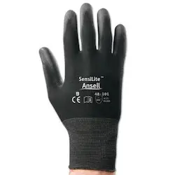 Buy Online Ansell 48-101-8 Sensilite Gloves, 8, Black