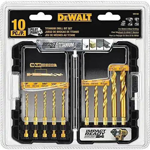 DEWALT DD5160 Impact Drill Bit Set10pc Popular