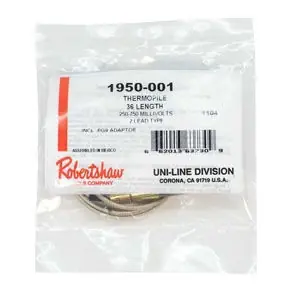 Authentic Schneider Electric 1950-001 Robertshaw Thermopile, 2-Wire, 500-750mV, PG9 Pilot Adapter