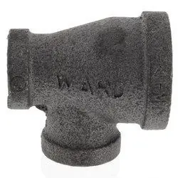 SMP Valve 310046404 Reducing Tee Domestic, 1-12x1-14x1-14 Class 150 Malleable Iron Black Limited Time