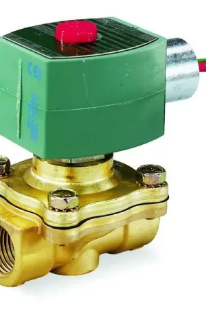 Budget Asco 8210G002 Red Hat Solenoid Valve, 2 Way, NC, Brass, 1/2 In