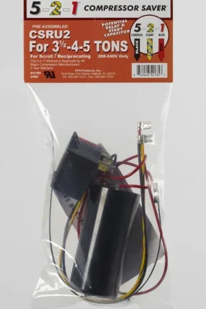 CPS Products CSRU2 5-2-1 Compressor Saver 3.5 - 4 - 5 Ton 208-240V Round 3-Wire Markdown
