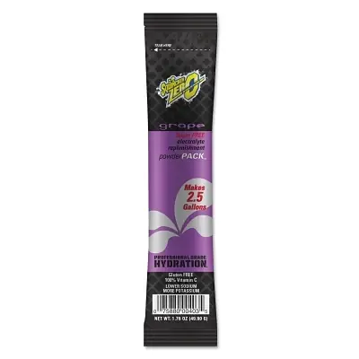Sqwincher 159016804 PowderPack ZERO Sugar Free 2.5 gal Yield Powder Mix Grape Markdown