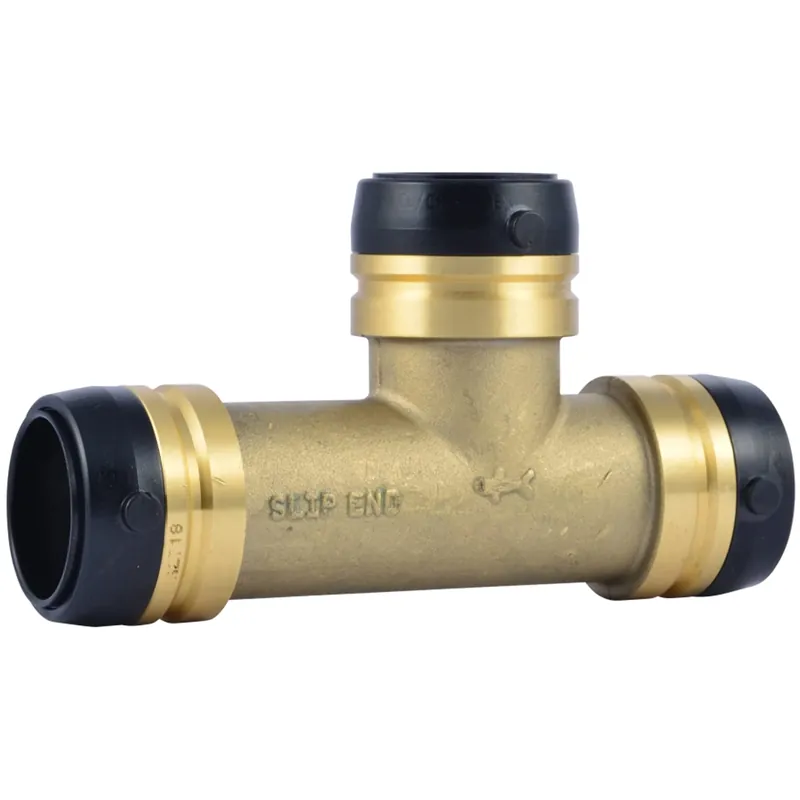 Hot Picks SharkBite UXL0335 Slip Tee Push to Connect Brass Plumbing Fitting 1-1/4 in