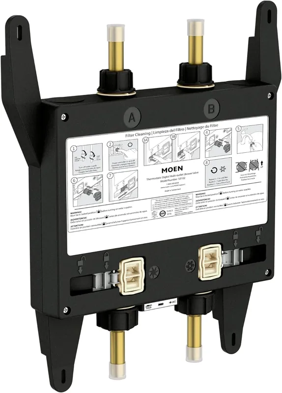Moen S3102 U by Moen Digital Thermostatic Shower 2-Port Valve 0.5 Inch Connections Grab Now