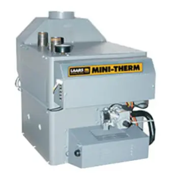 Shop Now Laars JVH100NCSSU2G Mini-Therm Boiler 100MBTU W/Fan, 1.25in Water, 0.5in Gas, NPT, 400F, Nat/LP