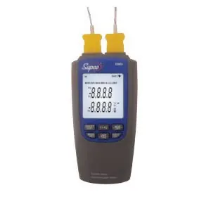 Bargain Supco EM60 Dual Input Differential Thermometer, -328 to 2372 deg F, +/-0.2% Accuracy