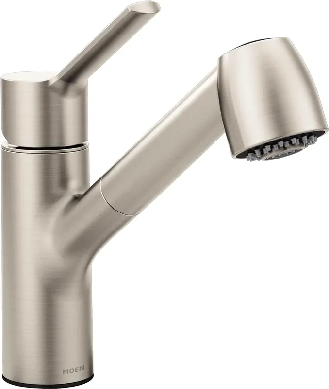 Fast Shipping Moen 7585SRS Method Spot Resist Stainless Steel One-Handle Pullout Kitchen Faucet