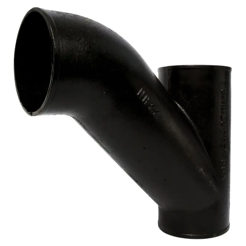 Secure Checkout Charlotte Pipe NH-22 5" Cast Iron No Hub Combination Wye 18 Bend