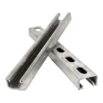 Popular W. Cooper SA158ZN120 14Ga 10' Slotted Galvanized Steel Duct Angle