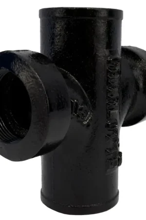 Charlotte Pipe NH-35 2112 2X112 Cast Iron No Hub Sanitary Tap Cross Free Returns