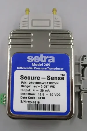 Setra Systems 2691R05WB11DDVN Low Differential Pressure Sensor Premium