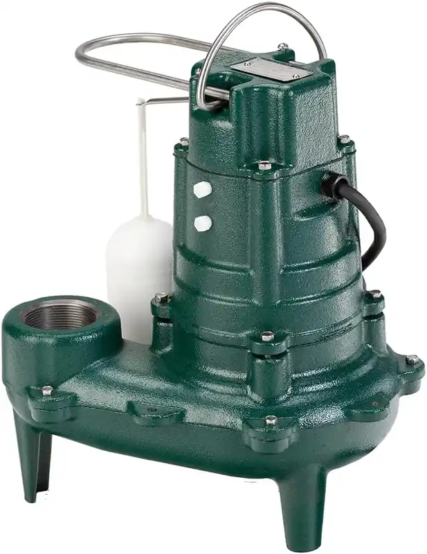 Zoeller 267-0001 Waste-Mate Sewage Pump 1/2 HP Submersible Green Best Seller