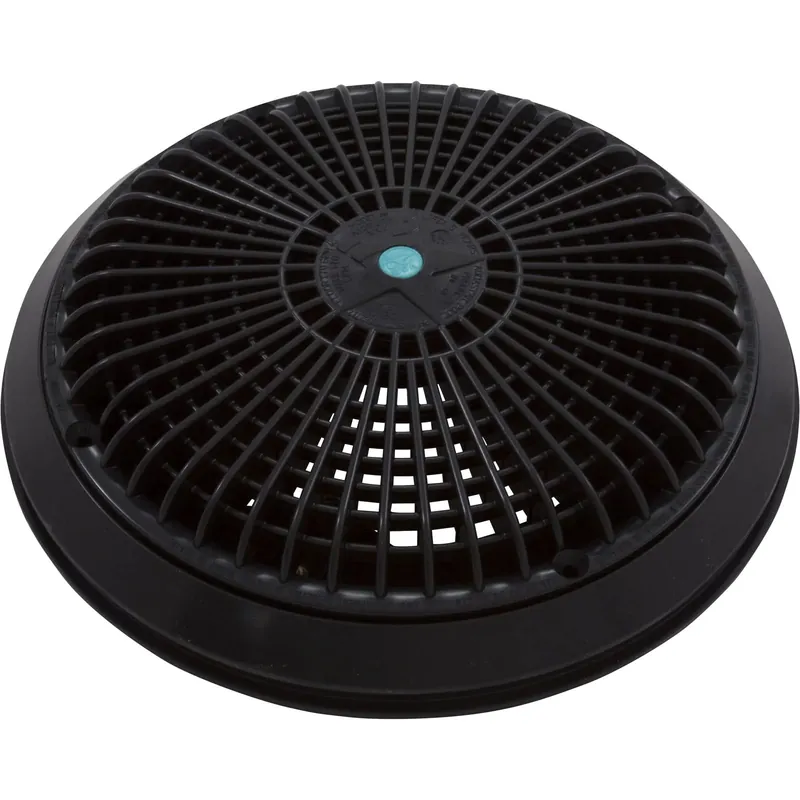 AquaStar A10RCFR102 10 Retro Round Universal Mud Frame Main Drain Grate Black Crafted