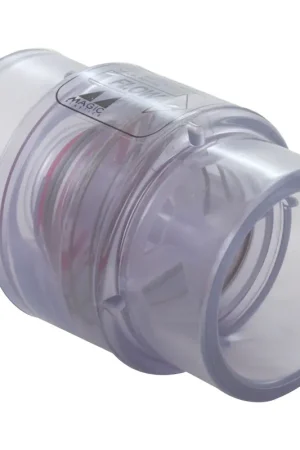 Bargain Magic Plastics 0830-15C Check Valve 1-1/2 Slip x 2 Spigot Clear