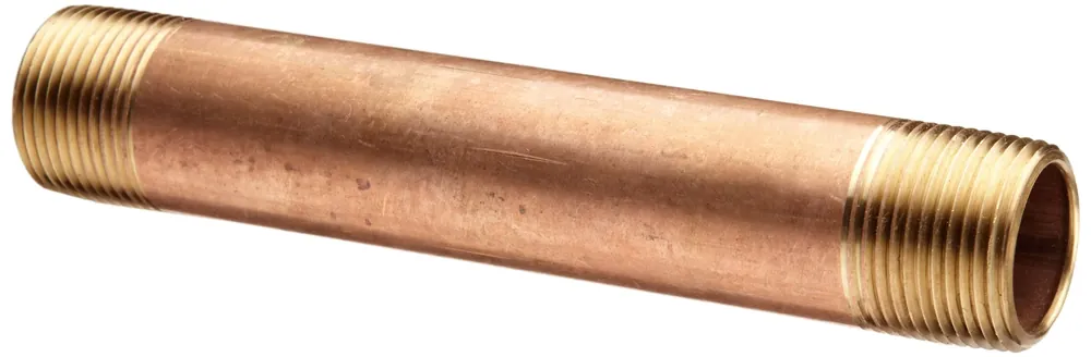 Merit Brass 2012-350 Seamless Nipple 3/4 in x 3-1/2 in MNPT Lead-Free Professional Grade