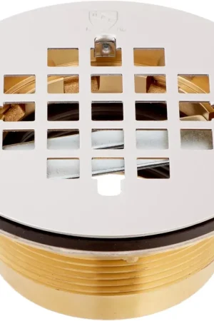 Crafted Jones Stephens D40140 Shower Stall Drain Stainless Steel with Brass Body 2 Inch