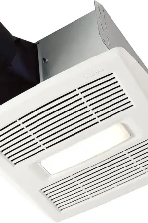Broan-NuTone AE80BL InVent Single-Speed Ventilation Fan with LED Light 80 CFM 1.5 Sones White Price Drop