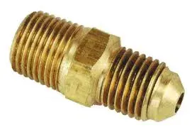 Secure Checkout Mueller U1-6C Brass Adapter Fitting 3/8 in. Flare x 3/8 in. MPT