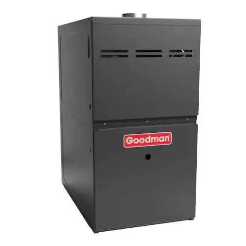Goodman GM9S800804BX 80% AFUE GM9S80 Low NOx Gas Furnace, Multi-Speed ECM, Single-Stage, Upflow/Horizontal, 80000 BTU Luxury