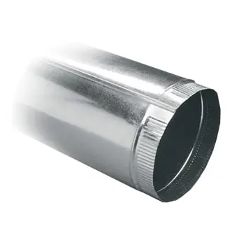High Quality SELKIRK INC 104060-SK Duct Pipe, Double Wall, 4 in Dia, 5 in LG, 0.012 in THK